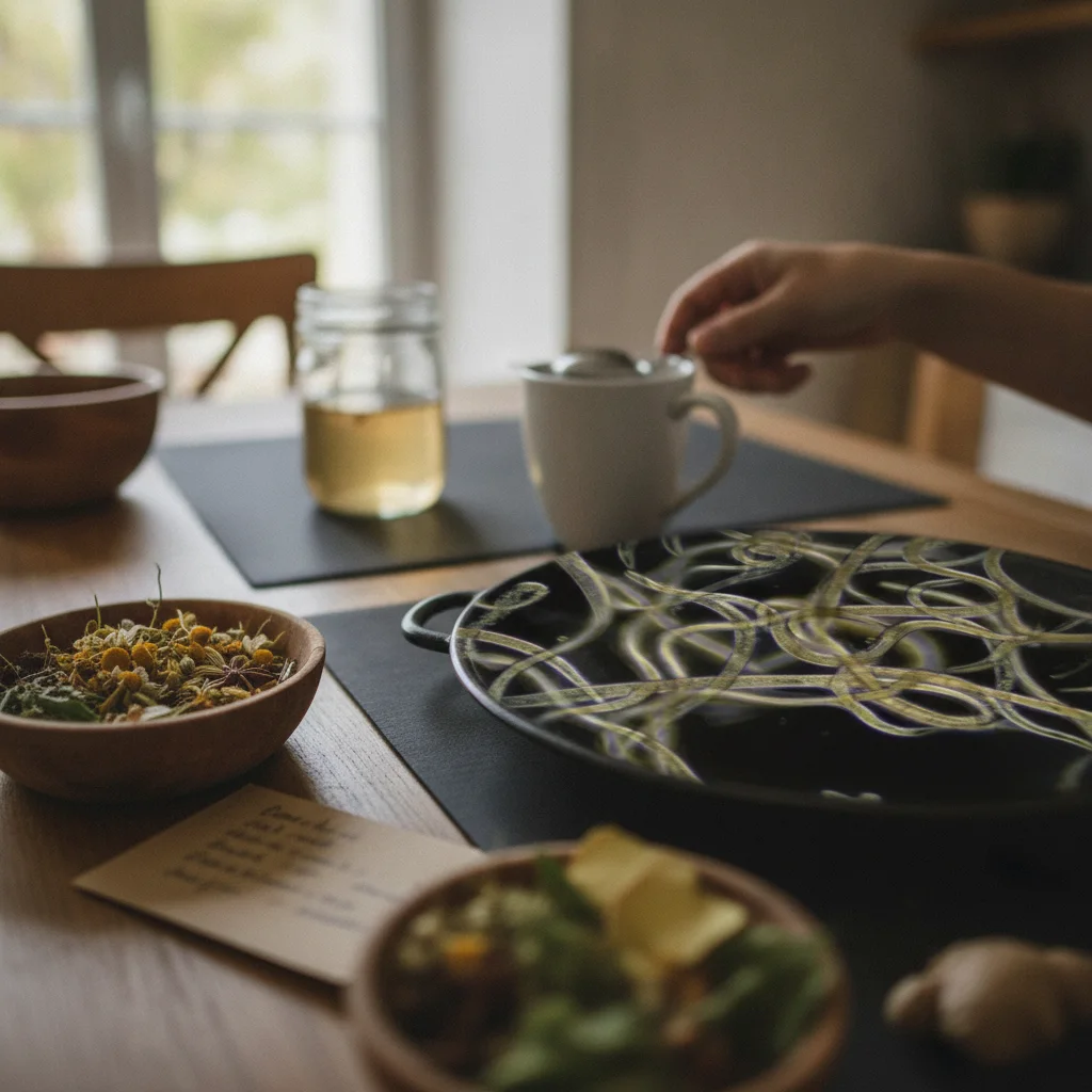 Famille en bonne santé partageant un repas équilibré